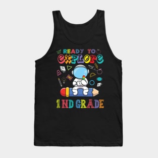 Ready to Explore 1nd Grade Astronaut Back to School Tank Top